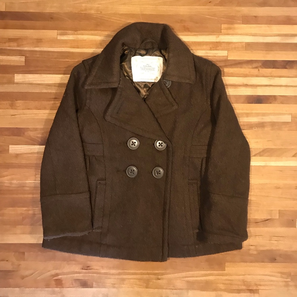 Old Navy Peacoat, Brown, Girls XS